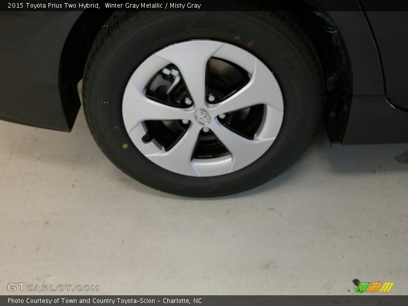 Winter Gray Metallic / Misty Gray 2015 Toyota Prius Two Hybrid