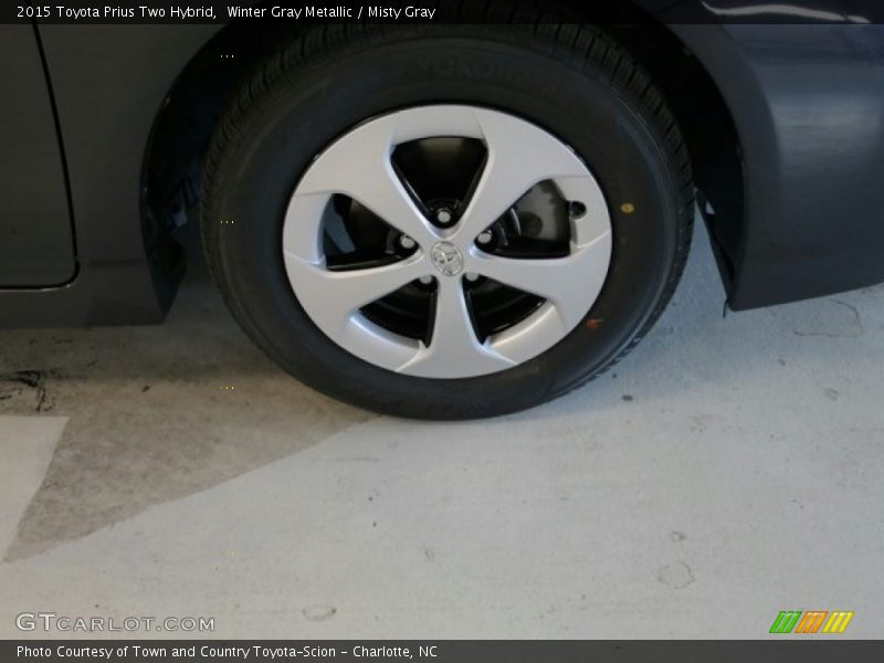 Winter Gray Metallic / Misty Gray 2015 Toyota Prius Two Hybrid
