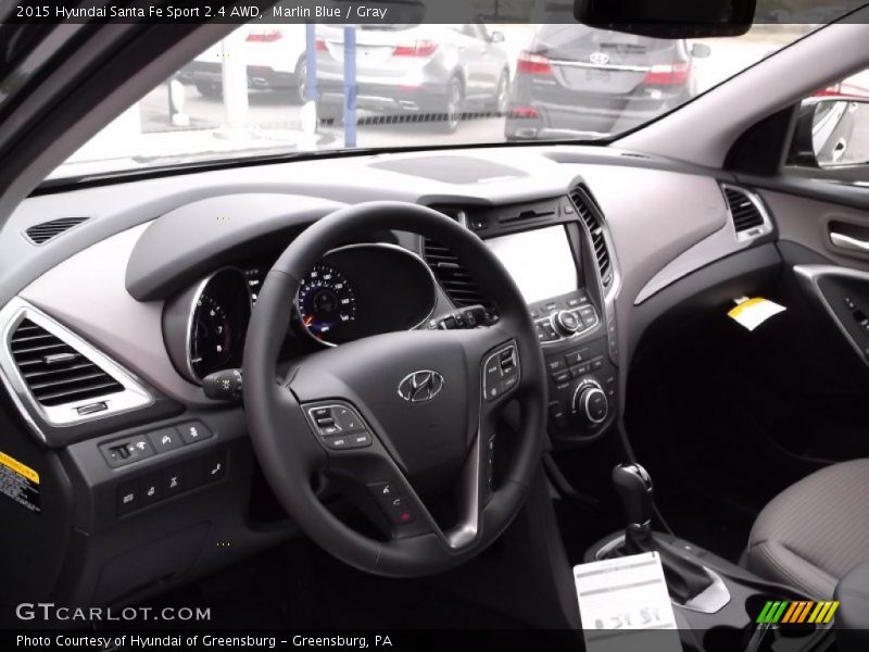 Marlin Blue / Gray 2015 Hyundai Santa Fe Sport 2.4 AWD