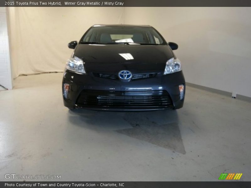Winter Gray Metallic / Misty Gray 2015 Toyota Prius Two Hybrid