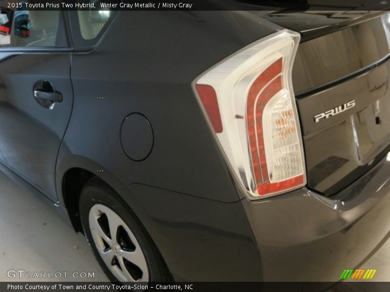 Winter Gray Metallic / Misty Gray 2015 Toyota Prius Two Hybrid