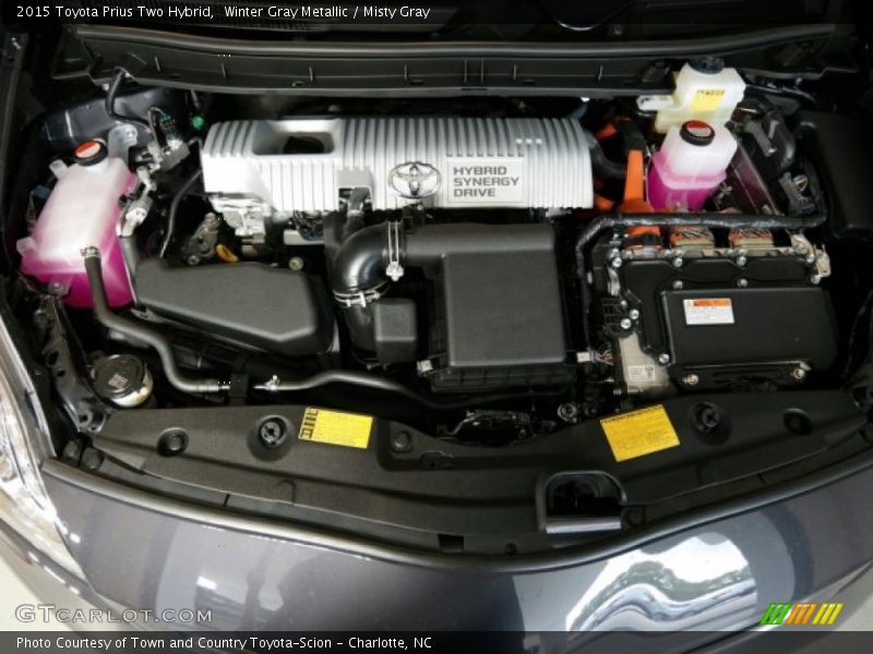 Winter Gray Metallic / Misty Gray 2015 Toyota Prius Two Hybrid