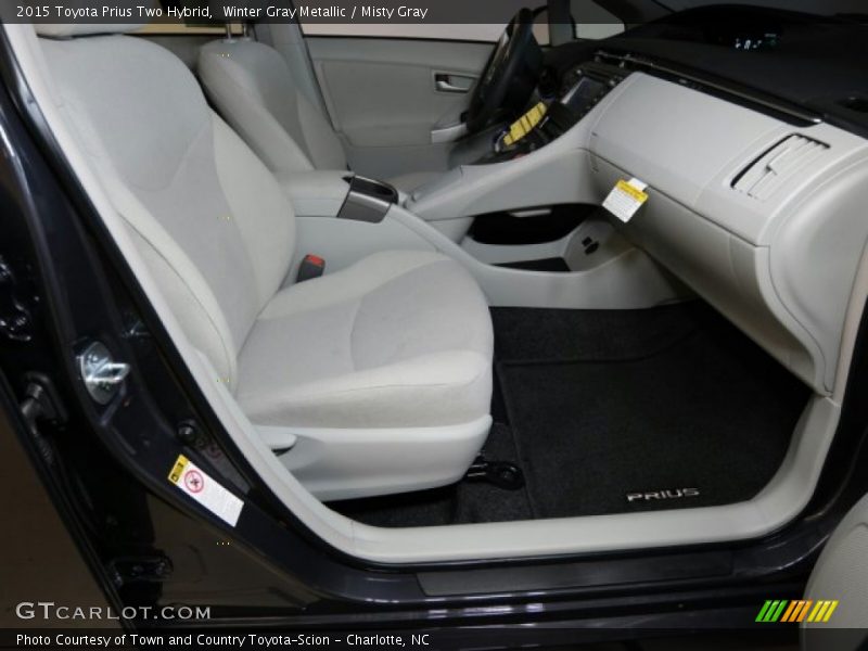 Winter Gray Metallic / Misty Gray 2015 Toyota Prius Two Hybrid