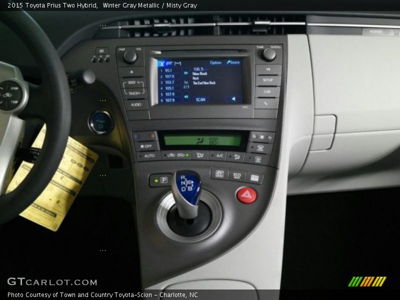 Winter Gray Metallic / Misty Gray 2015 Toyota Prius Two Hybrid