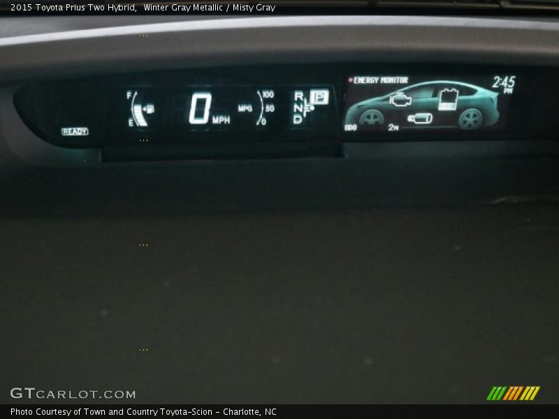 Winter Gray Metallic / Misty Gray 2015 Toyota Prius Two Hybrid