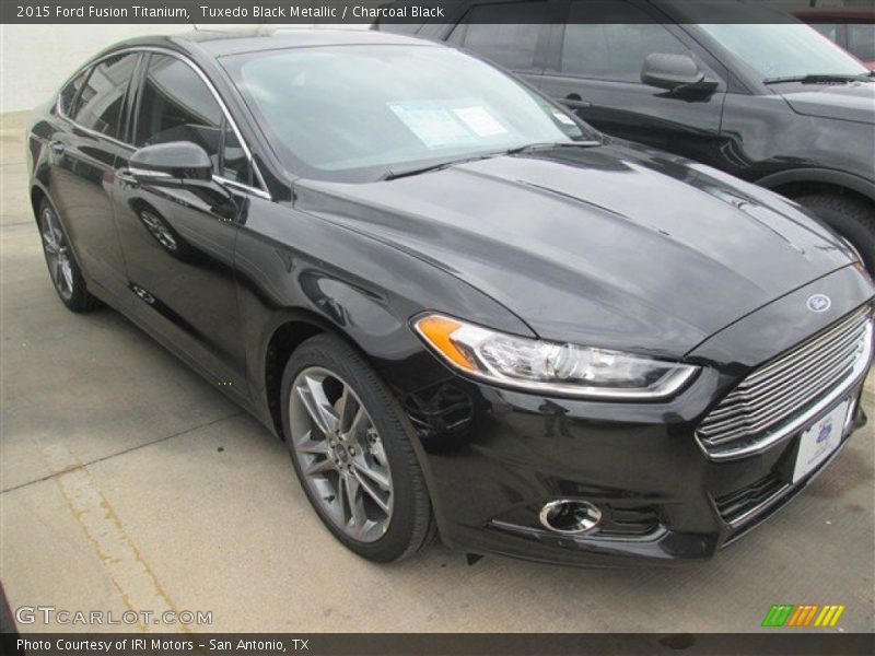 Tuxedo Black Metallic / Charcoal Black 2015 Ford Fusion Titanium