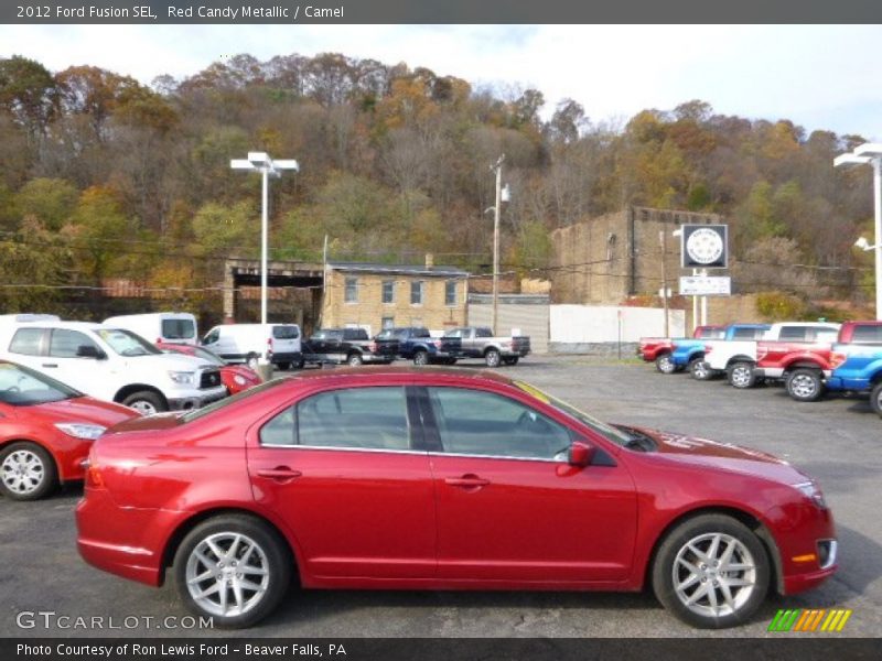 Red Candy Metallic / Camel 2012 Ford Fusion SEL