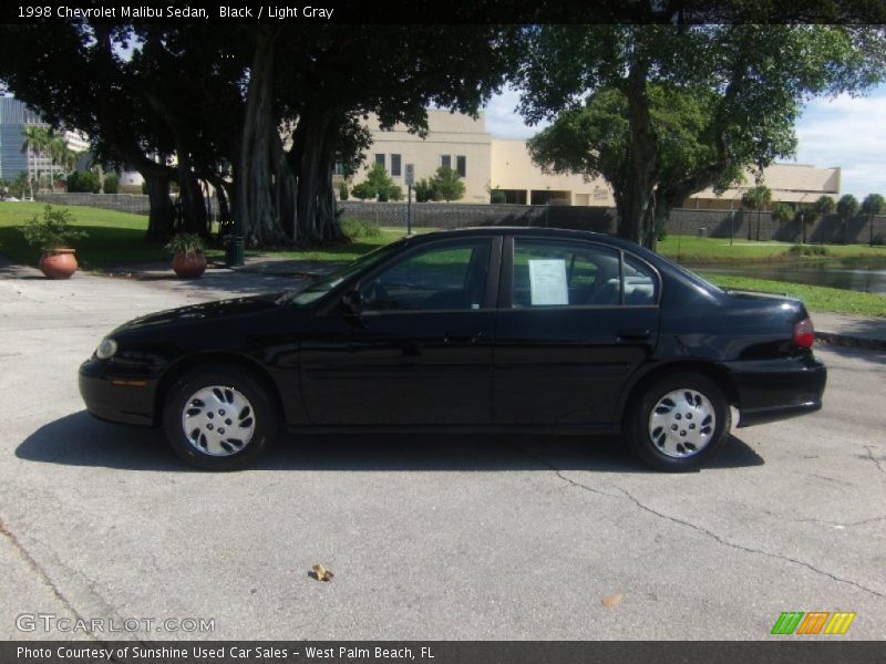 Black / Light Gray 1998 Chevrolet Malibu Sedan