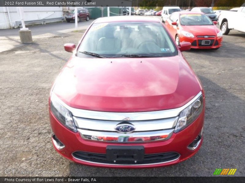 Red Candy Metallic / Camel 2012 Ford Fusion SEL