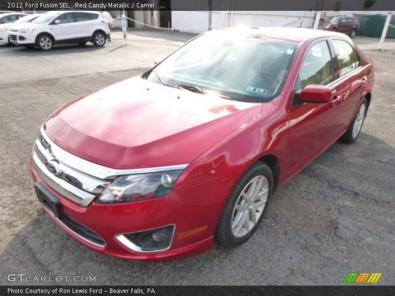 Red Candy Metallic / Camel 2012 Ford Fusion SEL