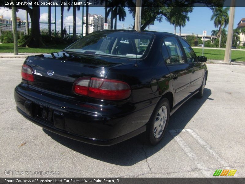 Black / Light Gray 1998 Chevrolet Malibu Sedan