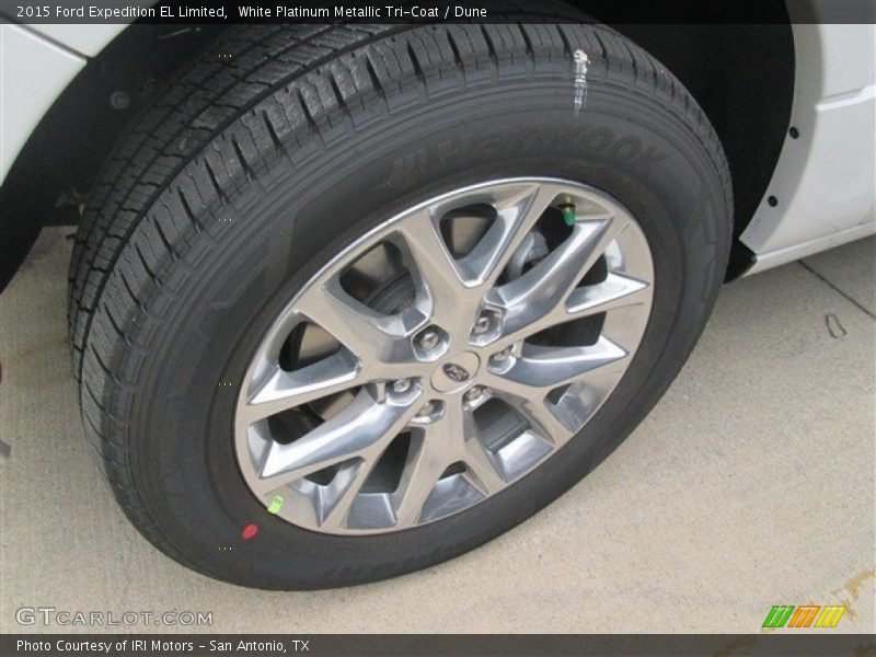 White Platinum Metallic Tri-Coat / Dune 2015 Ford Expedition EL Limited