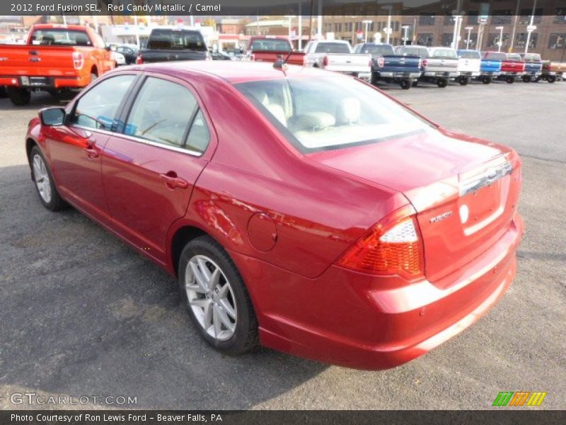 Red Candy Metallic / Camel 2012 Ford Fusion SEL