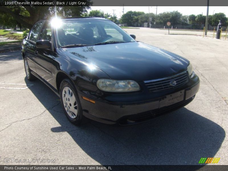 Black / Light Gray 1998 Chevrolet Malibu Sedan