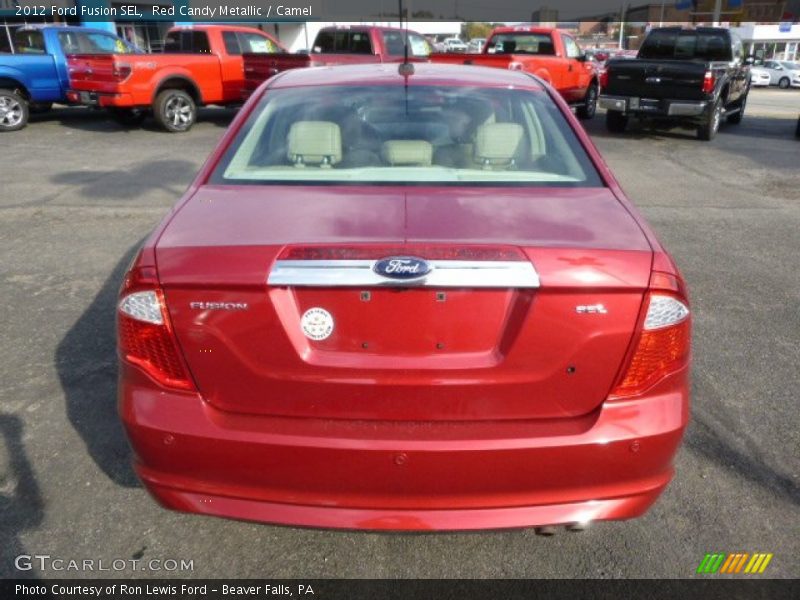 Red Candy Metallic / Camel 2012 Ford Fusion SEL