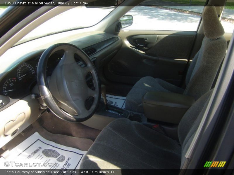 Black / Light Gray 1998 Chevrolet Malibu Sedan