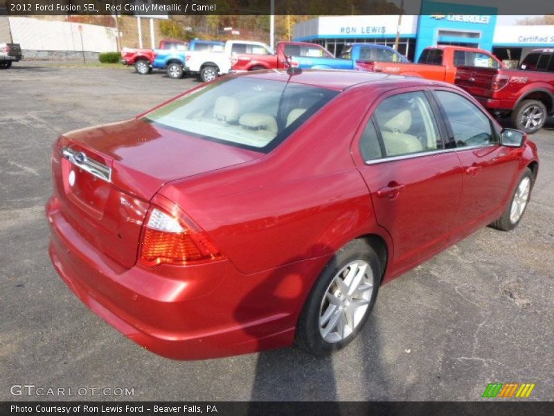 Red Candy Metallic / Camel 2012 Ford Fusion SEL