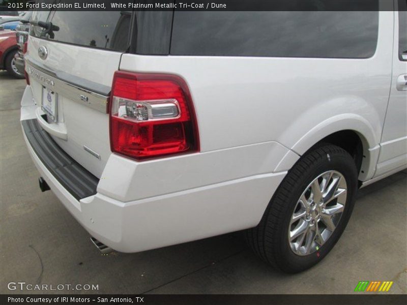 White Platinum Metallic Tri-Coat / Dune 2015 Ford Expedition EL Limited
