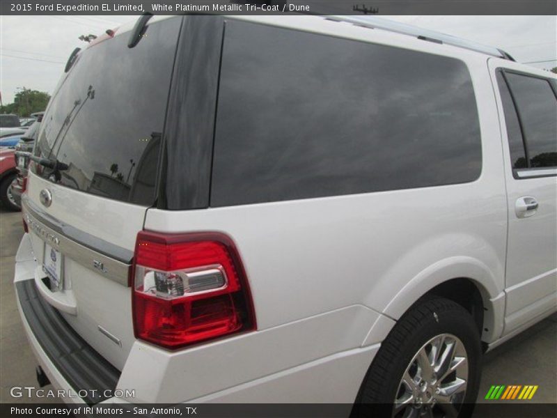 White Platinum Metallic Tri-Coat / Dune 2015 Ford Expedition EL Limited