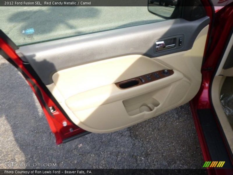 Red Candy Metallic / Camel 2012 Ford Fusion SEL