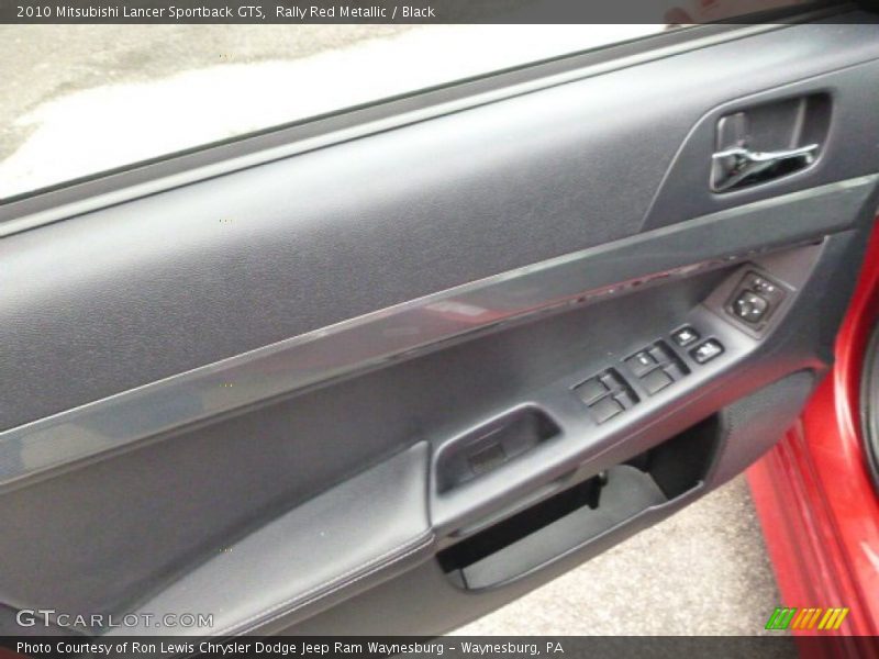 Rally Red Metallic / Black 2010 Mitsubishi Lancer Sportback GTS