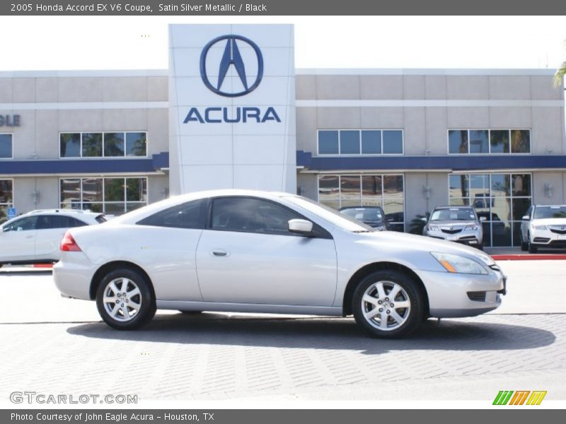 Satin Silver Metallic / Black 2005 Honda Accord EX V6 Coupe