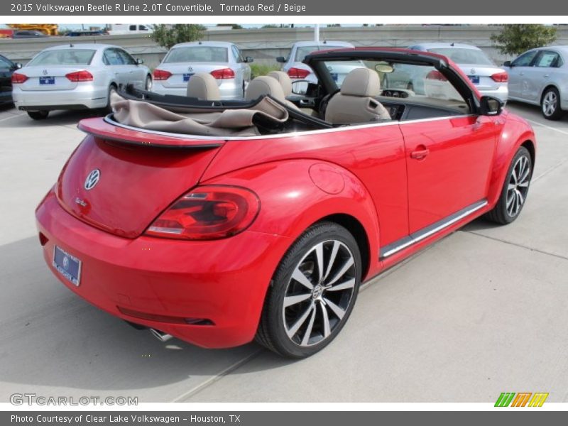 Tornado Red / Beige 2015 Volkswagen Beetle R Line 2.0T Convertible