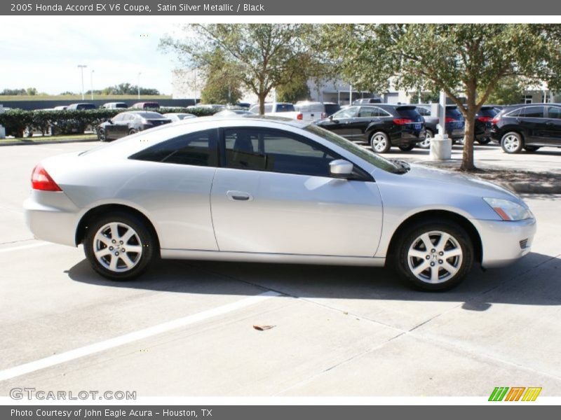 Satin Silver Metallic / Black 2005 Honda Accord EX V6 Coupe