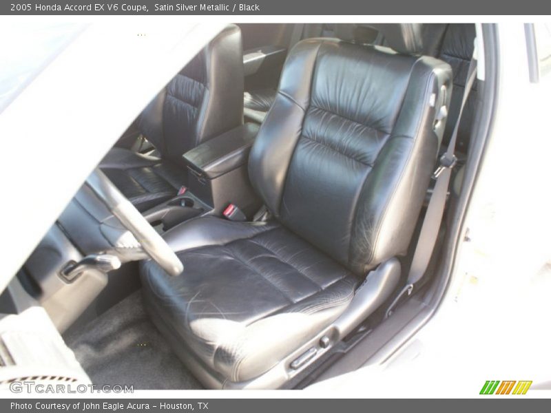 Satin Silver Metallic / Black 2005 Honda Accord EX V6 Coupe