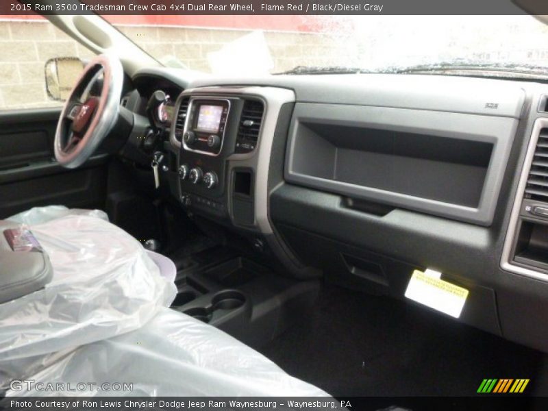 Flame Red / Black/Diesel Gray 2015 Ram 3500 Tradesman Crew Cab 4x4 Dual Rear Wheel