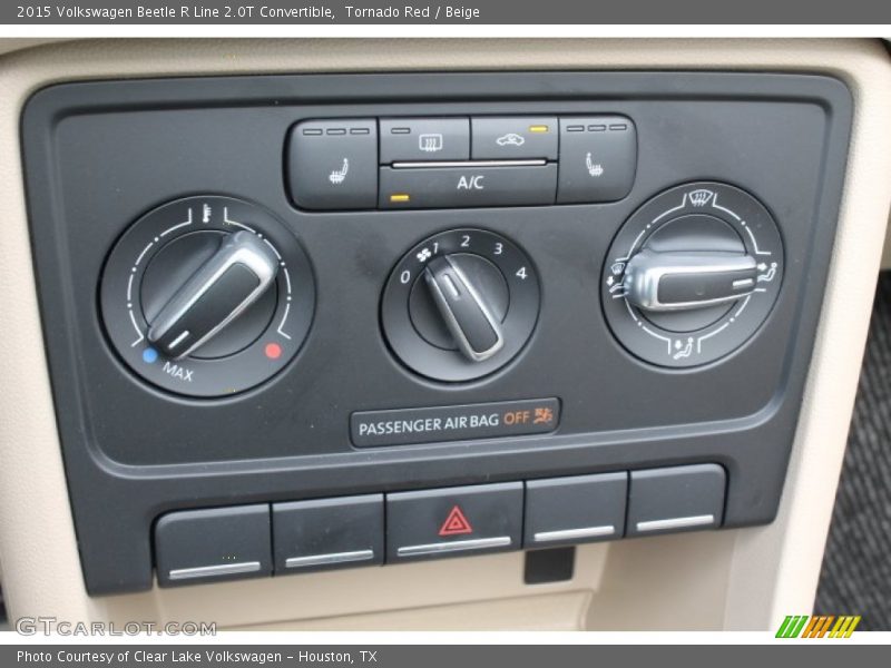 Tornado Red / Beige 2015 Volkswagen Beetle R Line 2.0T Convertible