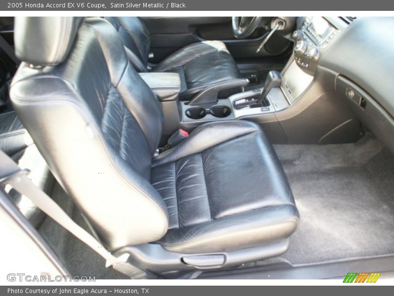 Satin Silver Metallic / Black 2005 Honda Accord EX V6 Coupe