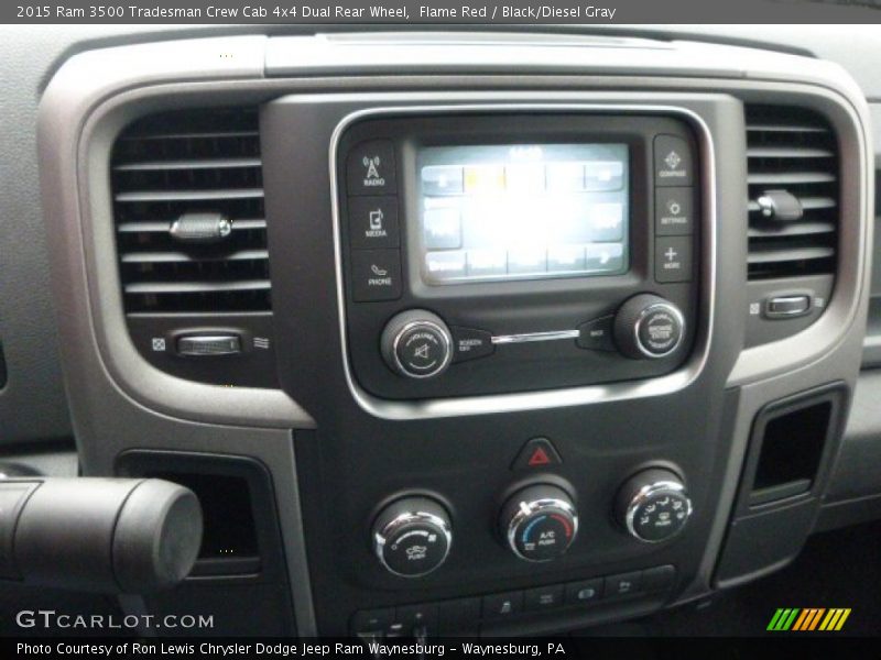 Flame Red / Black/Diesel Gray 2015 Ram 3500 Tradesman Crew Cab 4x4 Dual Rear Wheel