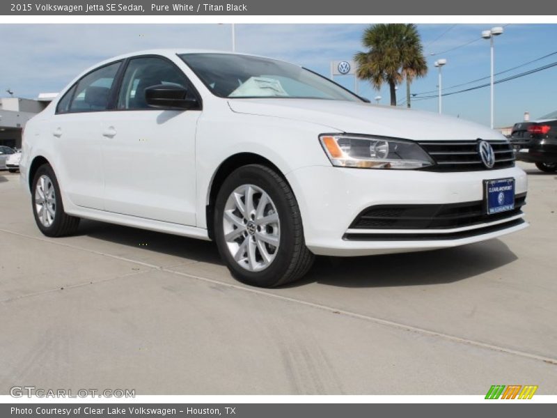 Pure White / Titan Black 2015 Volkswagen Jetta SE Sedan