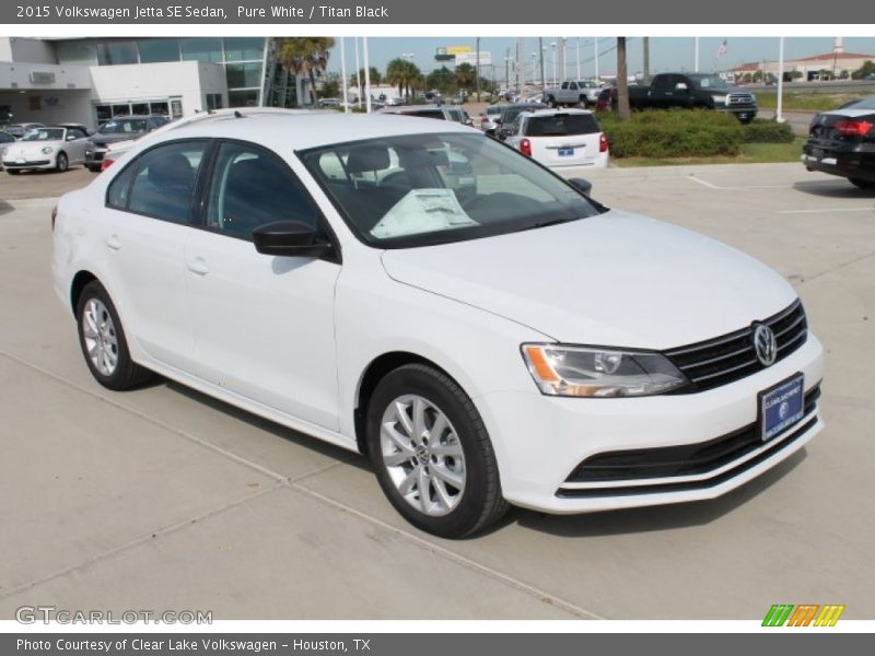 Pure White / Titan Black 2015 Volkswagen Jetta SE Sedan