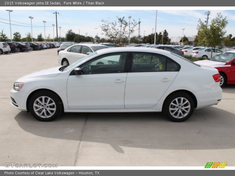 Pure White / Titan Black 2015 Volkswagen Jetta SE Sedan