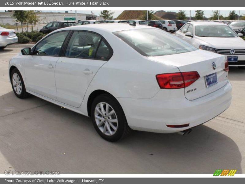 Pure White / Titan Black 2015 Volkswagen Jetta SE Sedan