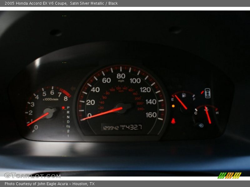 Satin Silver Metallic / Black 2005 Honda Accord EX V6 Coupe