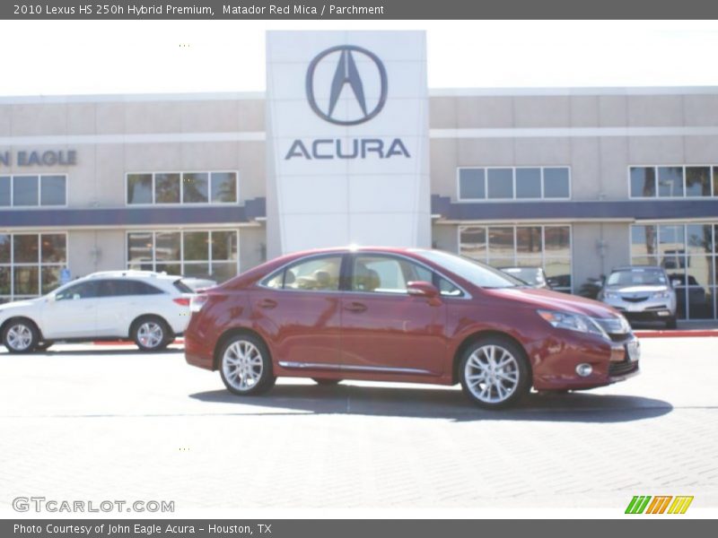 Matador Red Mica / Parchment 2010 Lexus HS 250h Hybrid Premium
