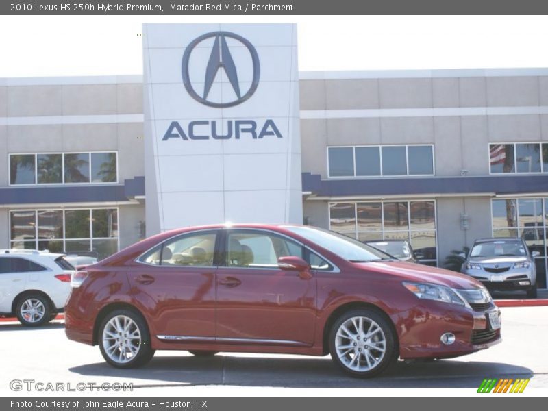 Matador Red Mica / Parchment 2010 Lexus HS 250h Hybrid Premium