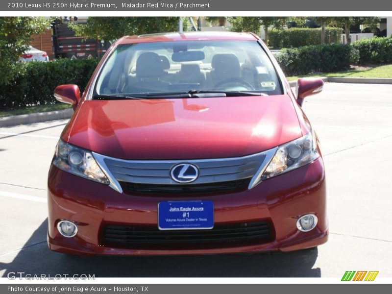 Matador Red Mica / Parchment 2010 Lexus HS 250h Hybrid Premium