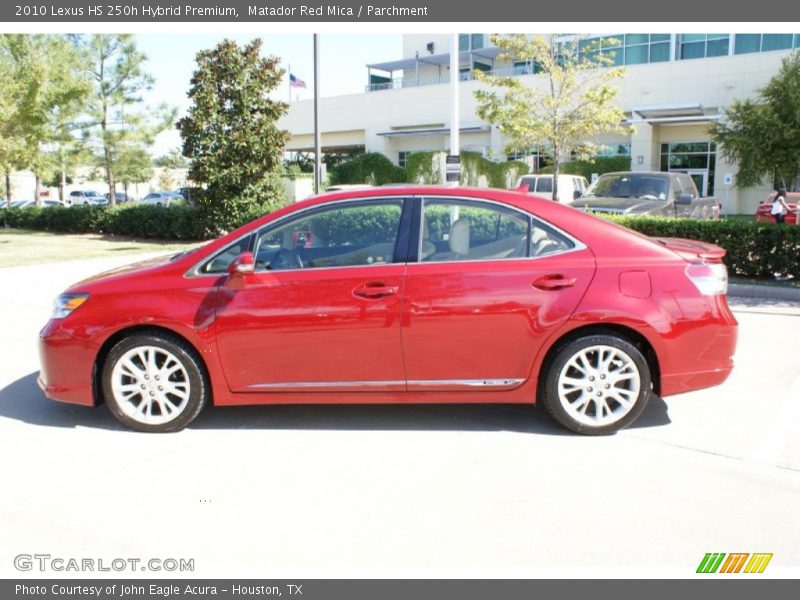 Matador Red Mica / Parchment 2010 Lexus HS 250h Hybrid Premium