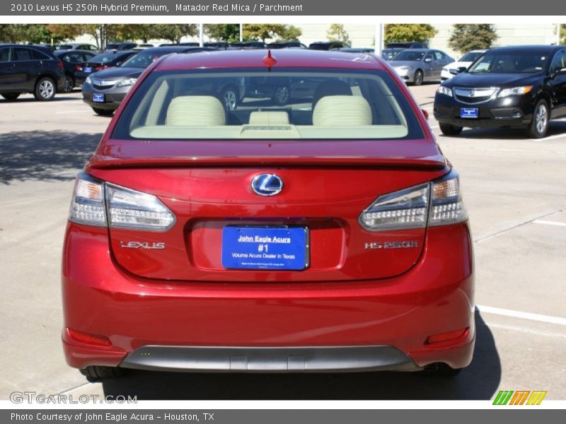 Matador Red Mica / Parchment 2010 Lexus HS 250h Hybrid Premium