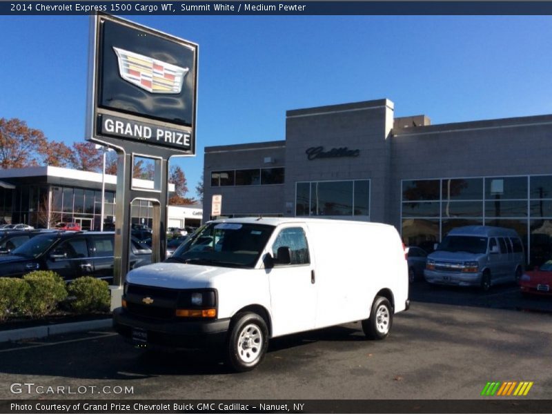 Summit White / Medium Pewter 2014 Chevrolet Express 1500 Cargo WT