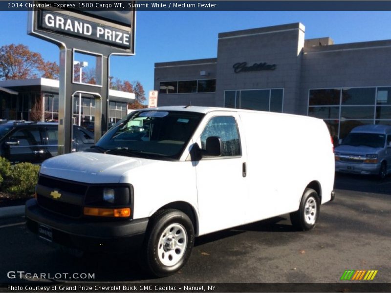 Summit White / Medium Pewter 2014 Chevrolet Express 1500 Cargo WT