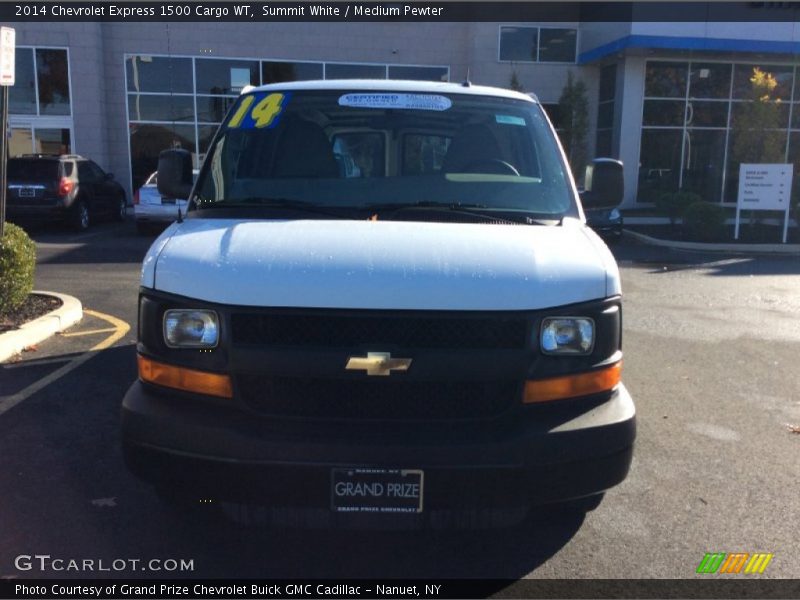 Summit White / Medium Pewter 2014 Chevrolet Express 1500 Cargo WT