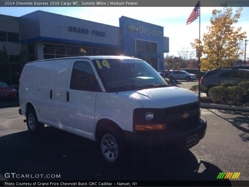 Summit White / Medium Pewter 2014 Chevrolet Express 1500 Cargo WT