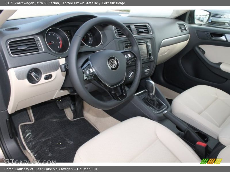 Cornsilk Beige Interior - 2015 Jetta SE Sedan 