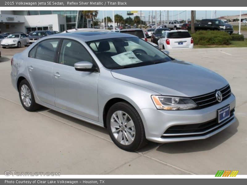 Reflex Silver Metallic / Titan Black 2015 Volkswagen Jetta SE Sedan