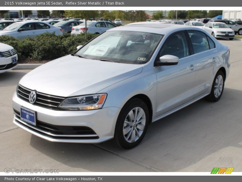 Reflex Silver Metallic / Titan Black 2015 Volkswagen Jetta SE Sedan